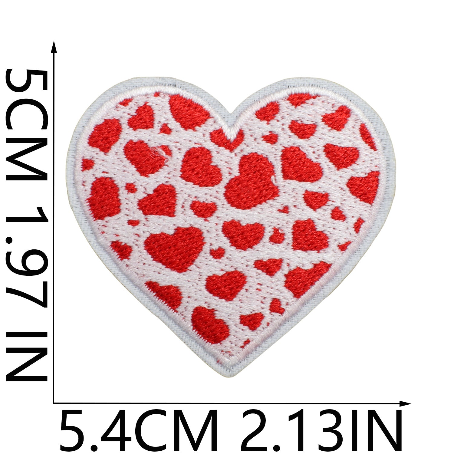 Wholesale Red Love Love Patch I Love You Couple Computer Embroidered Sticker FS